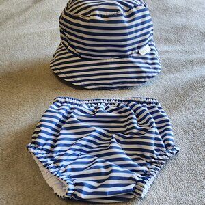 Toddler Swimsuit with Sun Hat 12 months Unisex
